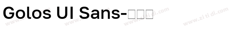 Golos UI Sans字体转换